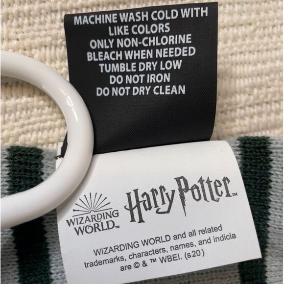 Wizarding World Harry Potter Scarf Slytherin Green Acrylic 80” Length - Picture 5 of 6